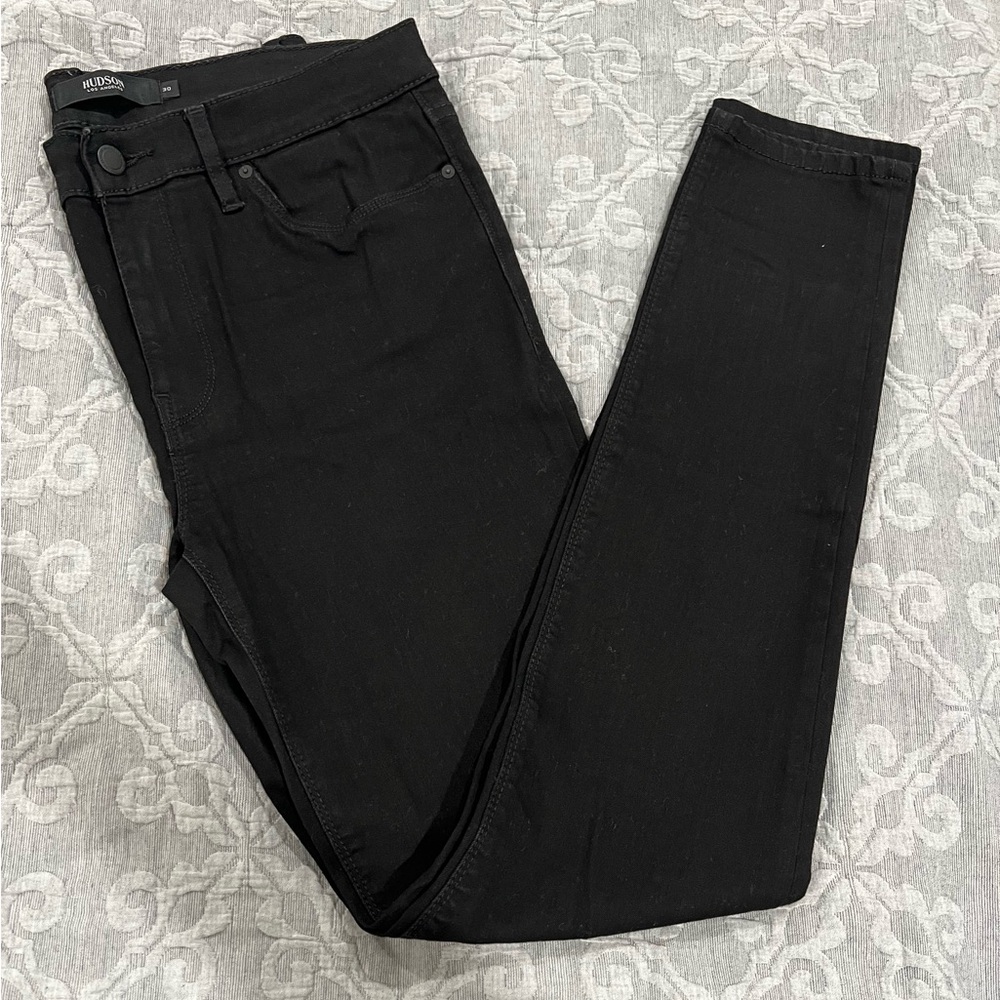 Hudson Jeans Super Skinny Black Denim